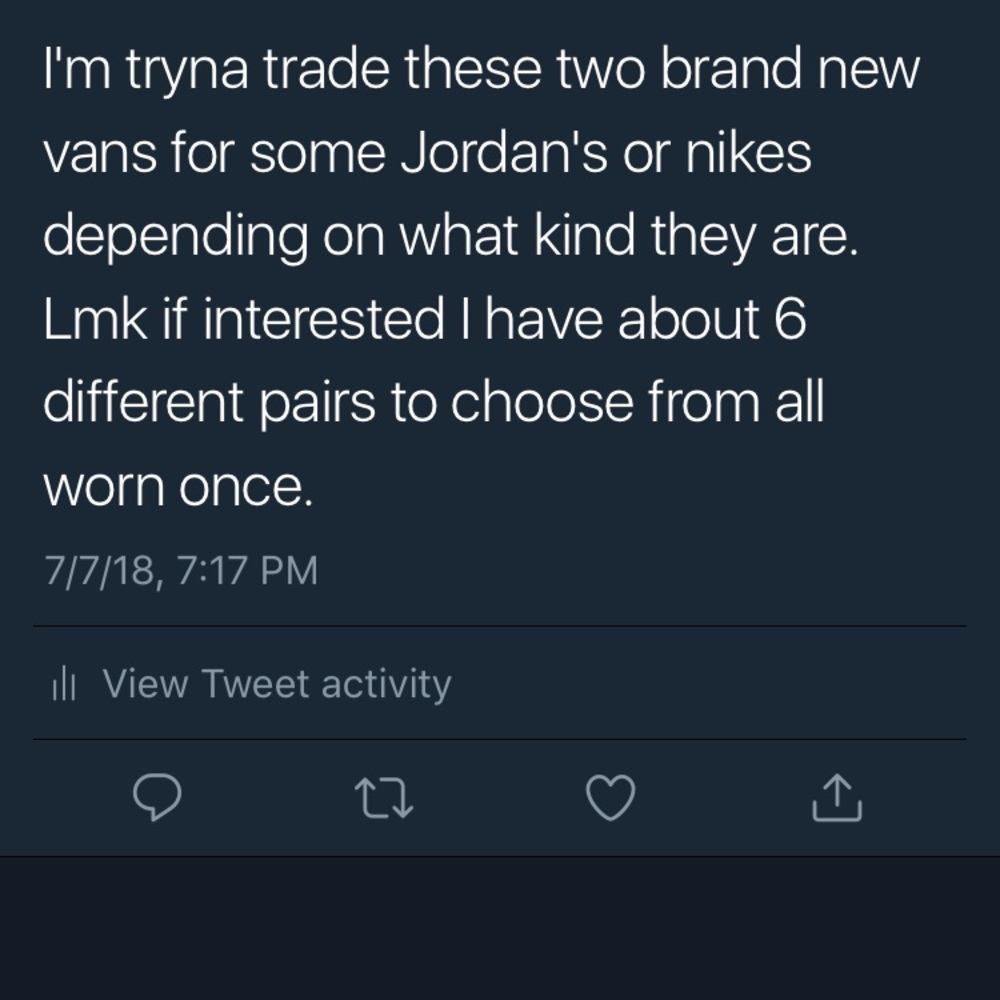Trading vans for retro Jordan's or nikes